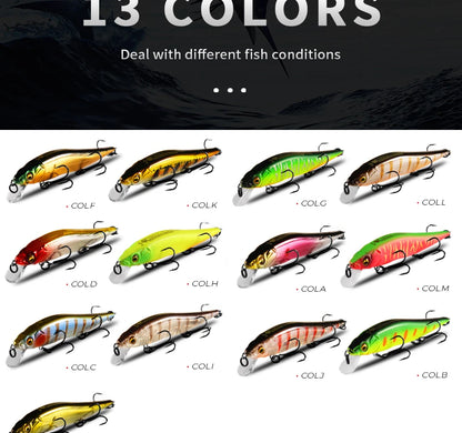 BEARKING 9.8cm 10g SP dive 2.1m professional Minnow Wobbler fishing lures quality jerkbaits Artificial Bait Predator tackles