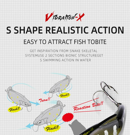BEARKING 71mm 10g Top professional Wobblers fishing tackle fishing lures vibration bait for ice fishing Artificial accessories