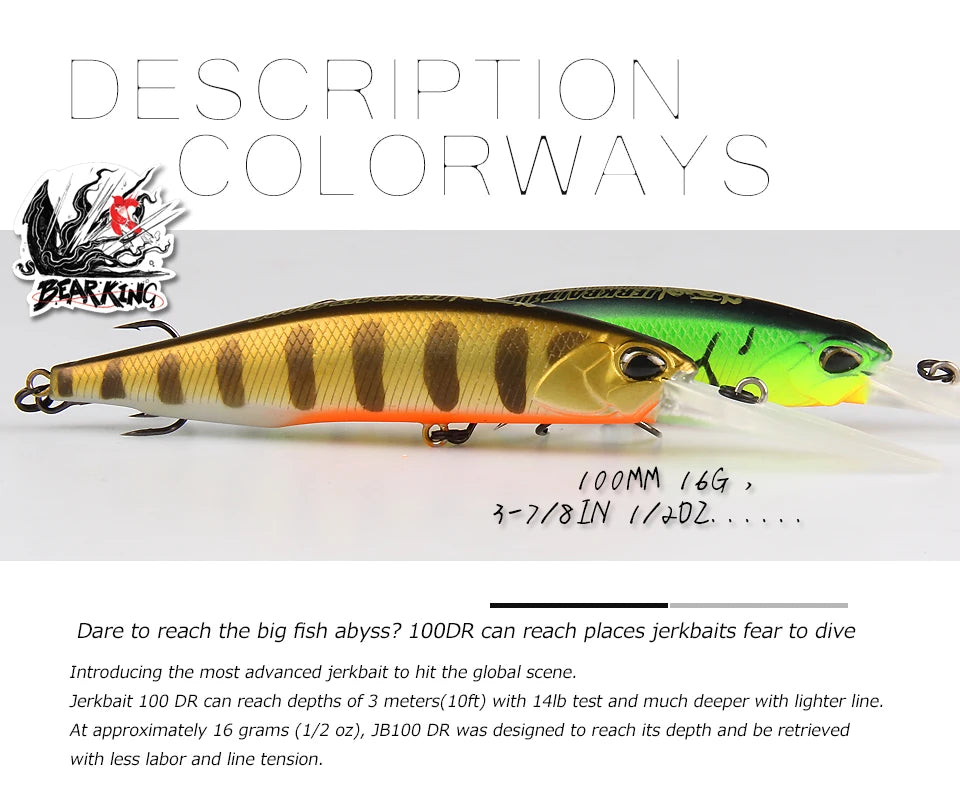 BEARKING 10cm 16g super magnet weight system long casting New model fishing lures hard bait 2019 quality wobblers minnow