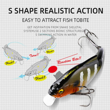 BEARKING 71mm 10g Top professional Wobblers fishing tackle fishing lures vibration bait for ice fishing Artificial accessories