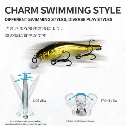 BEARKING 9.8cm 10g SP dive 2.1m professional Minnow Wobbler fishing lures quality jerkbaits Artificial Bait Predator tackles
