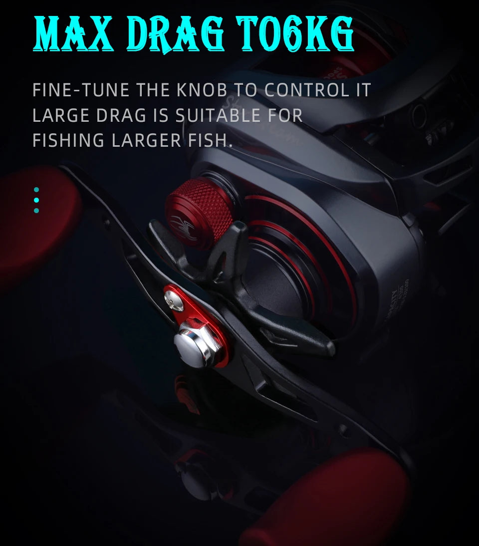 BEARKING Economy I Series 8+1BB Baitcasting Reel 8KG Max Drag 7.3:1 ratio
