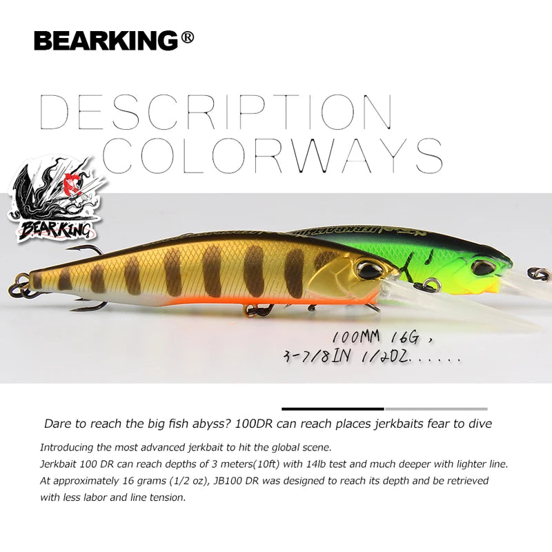 BEARKING 10cm 16g super magnet weight system long casting New model fishing lures hard bait 2019 quality wobblers minnow