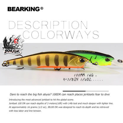 BEARKING 10cm 16g super magnet weight system long casting New model fishing lures hard bait 2019 quality wobblers minnow