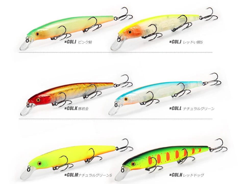 Bearking 128mm 23g New hot model professional quality fishing lures hard bait dive 1.5m quality wobblers minnow