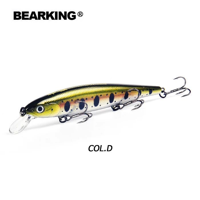 Bearking 11.5cm 16g hot professional quality fishing lure,wobblers minnow crank crank bait excellent painting free shipping