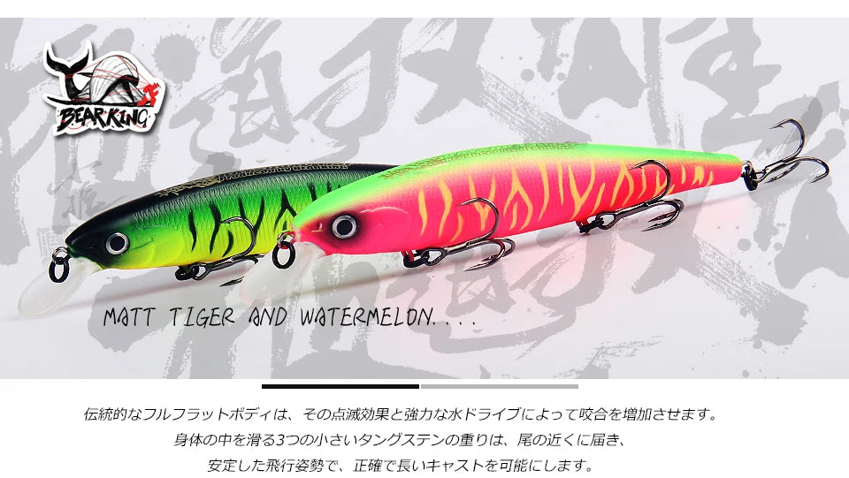 Bearking 11.5cm 16g hot professional quality fishing lure,wobblers minnow crank crank bait excellent painting free shipping