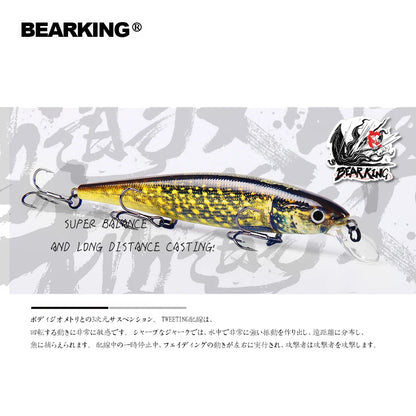 Bearking 11.5cm 16g hot professional quality fishing lure,wobblers minnow crank crank bait excellent painting free shipping