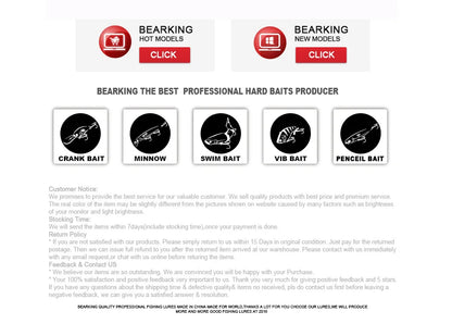 Bearking professional hot fishing tackle Retail 2022 qulity fishing lure  65mm 14g crank dive 2m for pike and bass