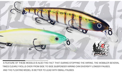 Bearking 11.5cm 16g hot professional quality fishing lure,wobblers minnow crank crank bait excellent painting free shipping