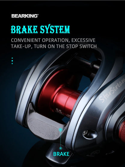 BEARKING Economy I Series 8+1BB Baitcasting Reel 8KG Max Drag 7.3:1 ratio