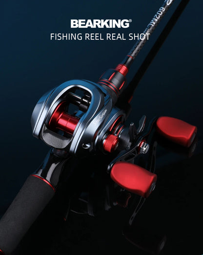 BEARKING 8+1BB Baitcasting Reel 8KG Max Drag 7.3:1 High Speed Fishing Reel Reinforced Reel Drag Reel Carp Drag Reel Fishing