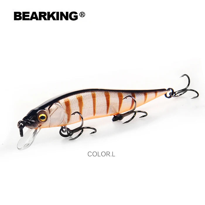 BEARKING 9.8cm 10g SP dive 2.1m professional Minnow Wobbler fishing lures quality jerkbaits Artificial Bait Predator tackles