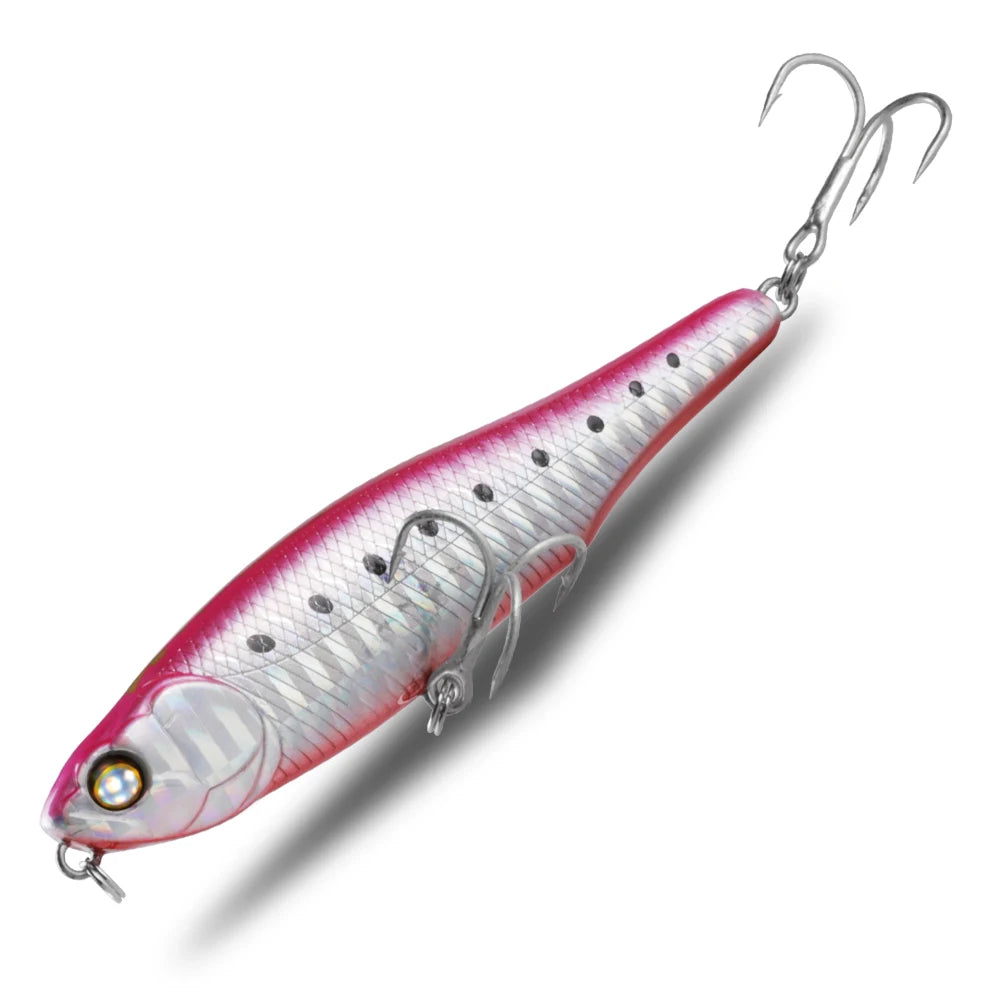 BEARKING 87mm 100mm Topwater Pencil Surface Fishing Lure Walk The Dog Artificial Saltwater Hard Bait Bass Plastic Walker