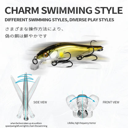BEARKING 9.8cm 10g SP dive 2.1m professional Minnow Wobbler fishing lures quality jerkbaits Artificial Bait Predator tackles