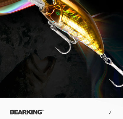 Bearking professional hot fishing tackle Retail 2022 qulity fishing lure  65mm 14g crank dive 2m for pike and bass