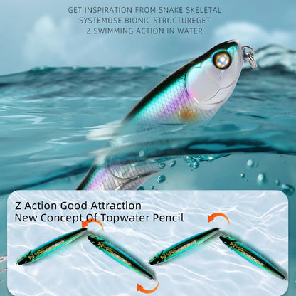 BEARKING BLACK POWDER 10cm 8.7cm hot model fishing lures hard bait 30color pencil quality professional bait walk dog action