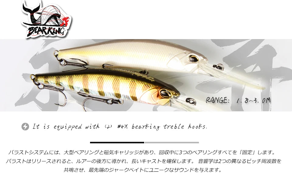 BEARKING 10cm 16g super magnet weight system long casting New model fishing lures hard bait 2019 quality wobblers minnow