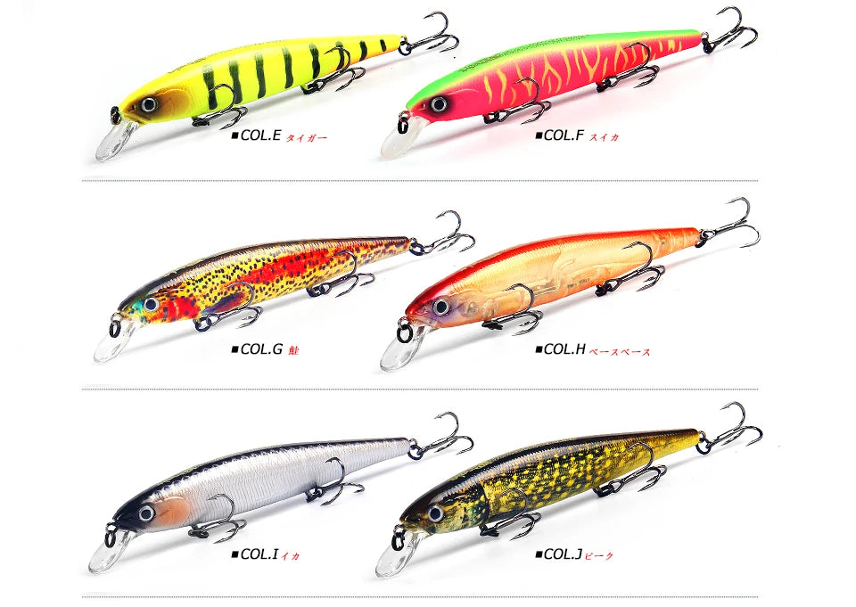 Bearking 115mm 16g Dive 0.6-1m floating Top Fishing Lures Wobblers Artificial Bait Predator Tackle jerkbaits for pike and bass