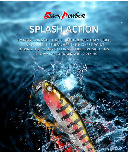 BEARKING 87mm 100mm Topwater Pencil Surface Fishing Lure Walk The Dog Artificial Saltwater Hard Bait Bass Plastic Walker