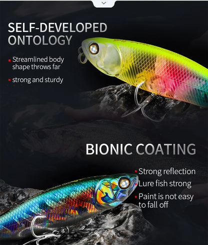 BEARKING BLACK POWDER 10cm 8.7cm hot model fishing lures hard bait 30color pencil quality professional bait walk dog action