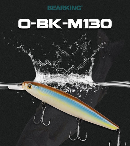 Bearking 13cm 25g Tungsten balls long casting New model fishing lures hard bait dive 1.3 - 2m quality professional minnow
