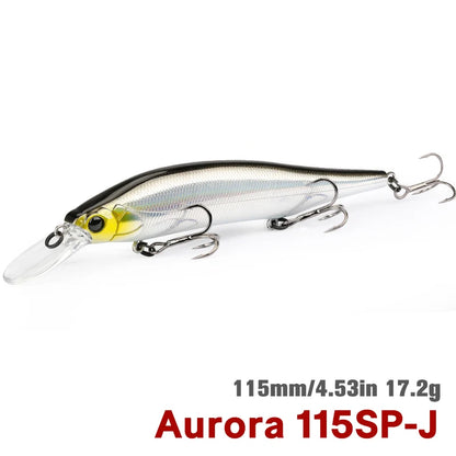 TSURINOYA 115mm 17.2g Suspending Minnow  Tungsten Weight System AURORA 115sp