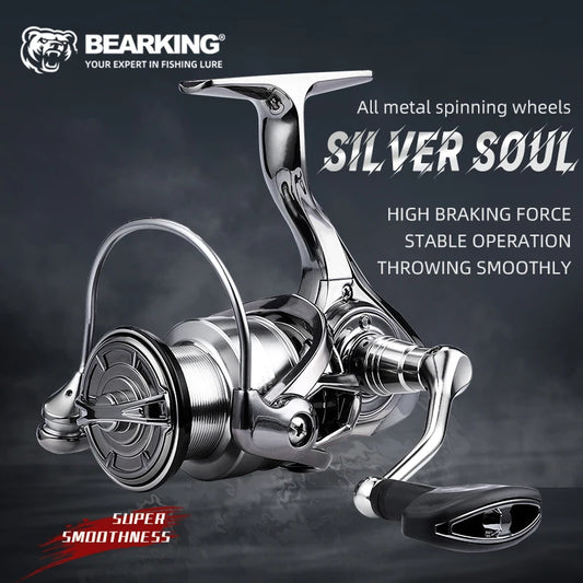 Bearking  Fishing Reel 1000 - 5000 Ultralight Max Drag 15kg 5.2:1  Spinning Reel Saltwater Jigging Reels