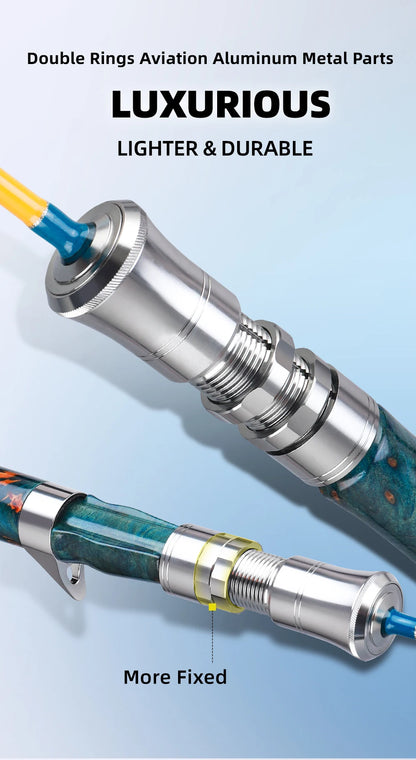 Histar Butterfly Customized Version Strength Crossline Carbon Cloth Lightweight Cork Handle BFS Spinning Baitcasting Fishing Rod