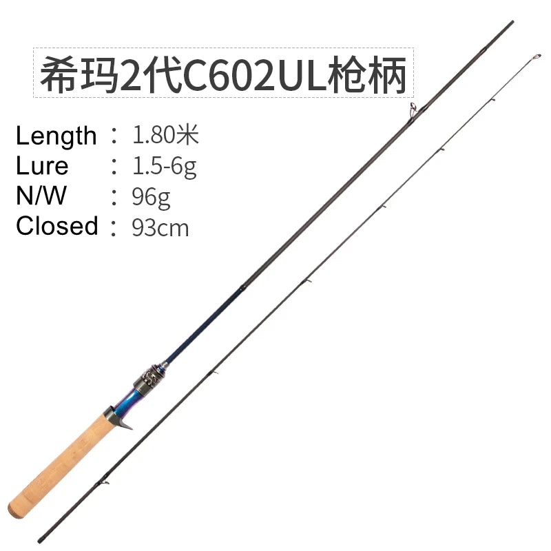 Lurestar Ultralight Fishing Rod Extra Fast Action 1.43-1.8m BFS High Carbon Fiber Fishing Tackle Area Trout UL Rod