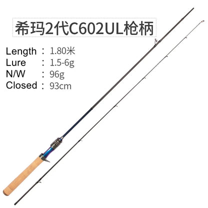 Lurestar Ultralight Fishing Rod Extra Fast Action 1.43-1.8m BFS High Carbon Fiber Fishing Tackle Area Trout UL Rod
