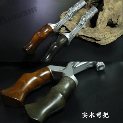 AIOUSHI New CNC finishing trout rod handle hand solid wood high quality lock type sinking