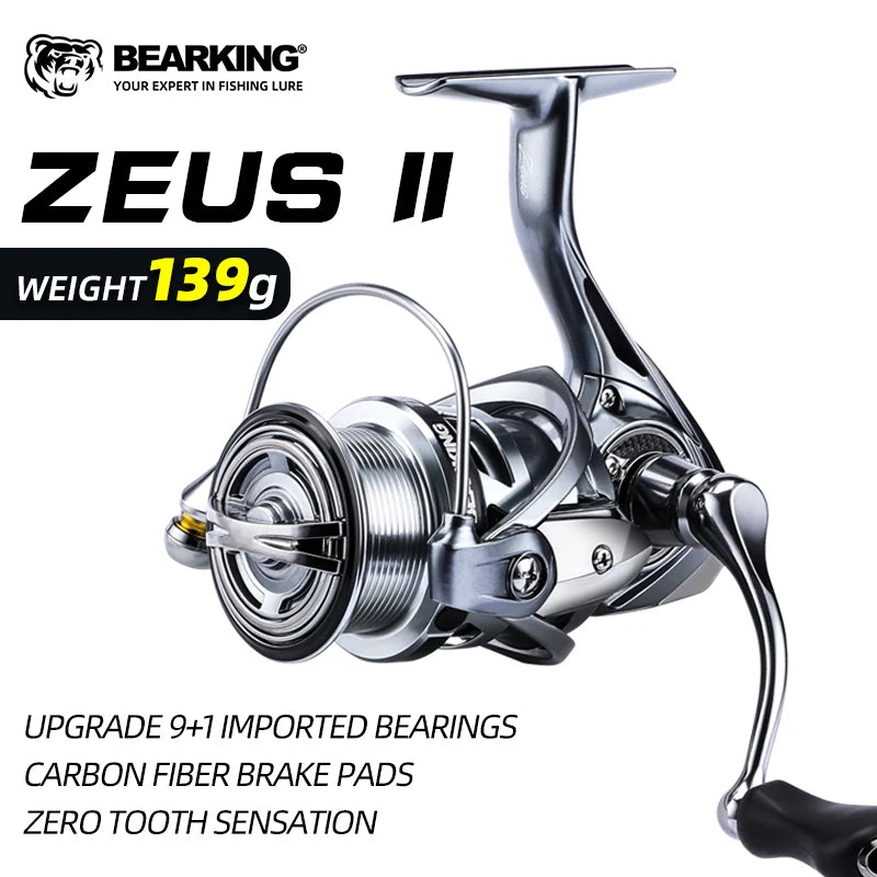 BEARKING Zeus II 9BB bearing 5.2:1 ratio spinning reel