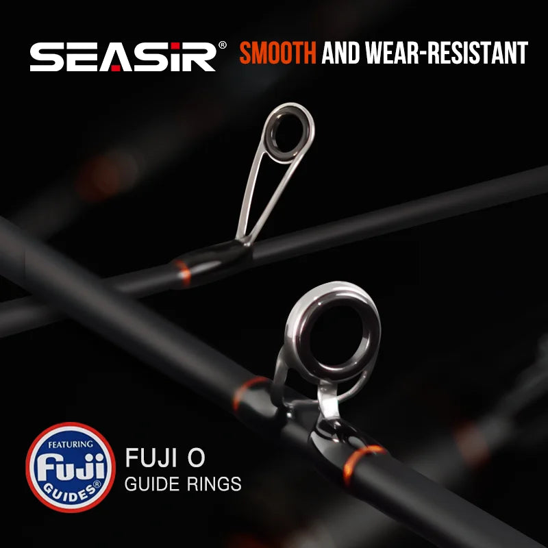 SEASIR Black Arrow Fishing Rod 4.92FT 76G Lure Weight 0.8-10g UL Carbon Fiber FUJI O Guide Rings BFS Light Micro Fish Pole