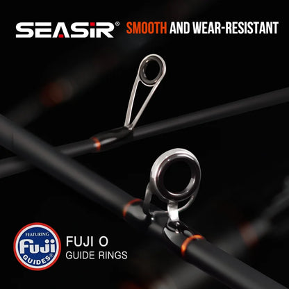 SEASIR Black Arrow Fishing Rod 4.92FT 76G Lure Weight 0.8-10g UL Carbon Fiber FUJI O Guide Rings BFS Light Micro Fish Pole