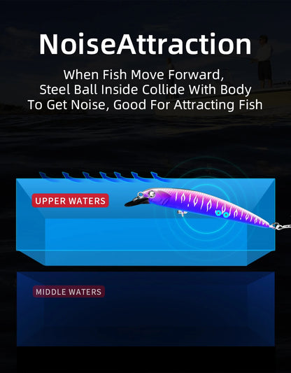 BEARKING New model 73mm 5g professional quality magent weight fishing lures minnow crank Artificial Bait Tackle
