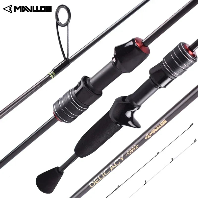 Mavllos Delicacy Light Bass Spinning Rod Lure 0.6-8g Line 2-6lb Fast Solid Tip Casting Rod Carbon BFS Casting Fishing Rod