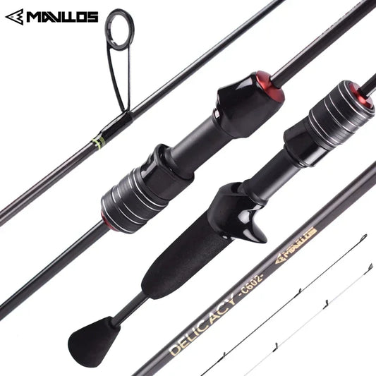 Mavllos Delicacy Light Bass Spinning Rod Lure 0.6-8g Line 2-6lb Fast Solid Tip Casting Rod Carbon BFS Casting Fishing Rod