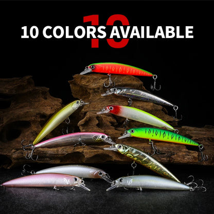 BEARKING New model 73mm 5g professional quality magent weight fishing lures minnow crank Artificial Bait Tackle
