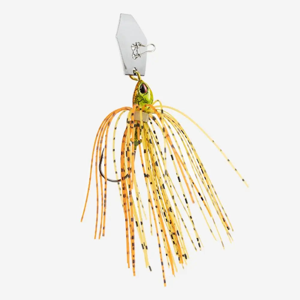 2024 Bass Pike Walleye Beard Fishing Lure Chatter 5g 7g Buzzbait Flap Walleye Spinner Bait Sea Fishing Silicone Skirt