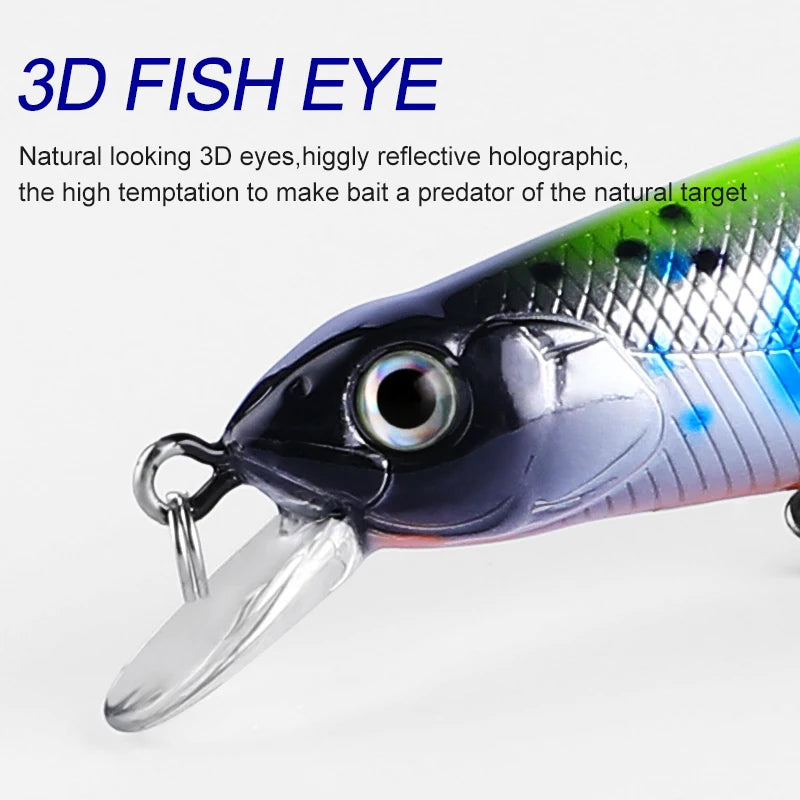 BEARKING 80mm 8.5g Professional Quality Magnet Weight Fishing Lures Minnow Crank Hot Model Artificial Bait Tackle