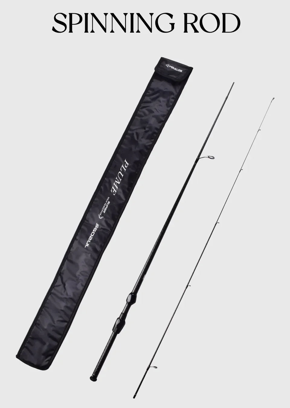 Mavllos Plume Light Carbon BFS Casting Rod, UL Spinning Rod,Lure 0.6-8g Line 2-6lb Bait Fitness Eging Fishing Rod
