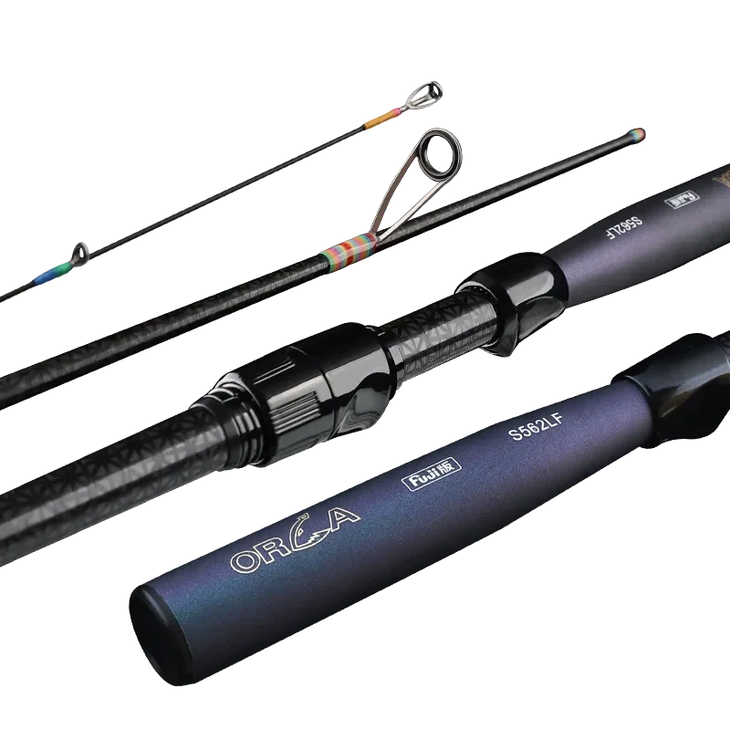Mavllos Ocka Carp Fishing Rod Lure 1-8g Line 2-6lb Fast Light Carbon Solid UL Tip BFS Casting Rod Trout Fishing Spinning Rod