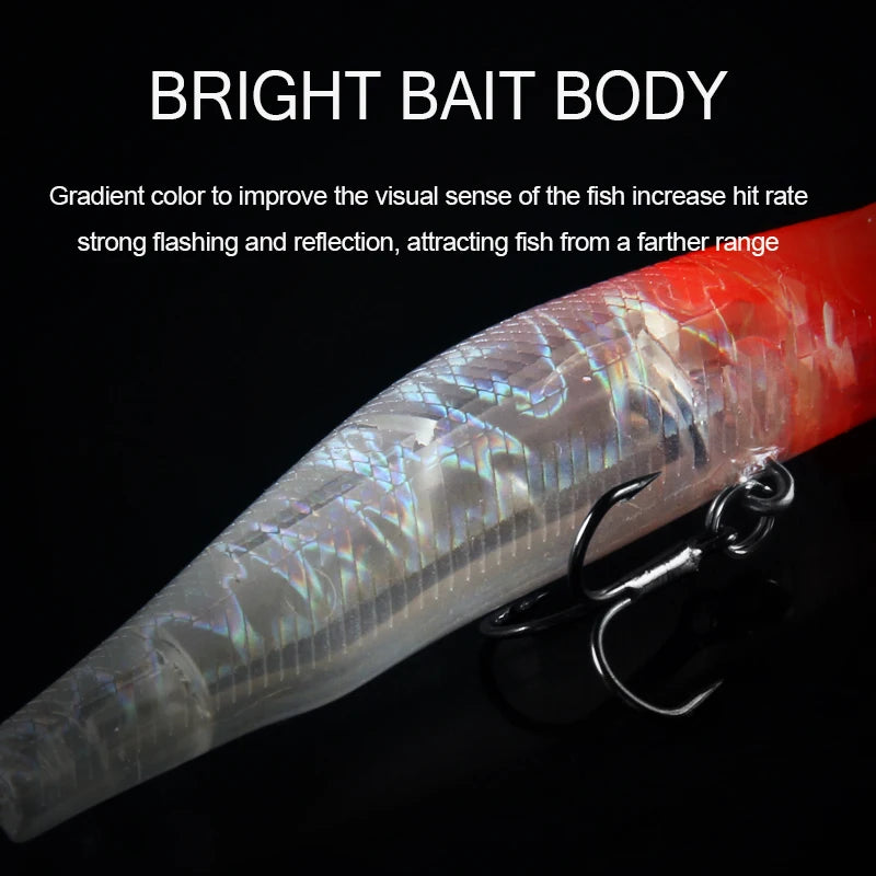 BEARKING 80mm 8.5g Professional Quality Magnet Weight Fishing Lures Minnow Crank Hot Model Artificial Bait Tackle