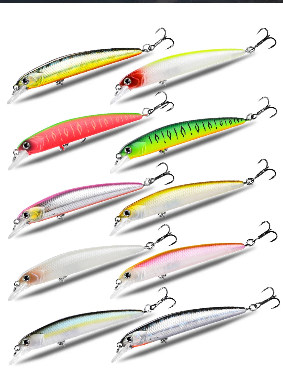 BEARKING New model 73mm 5g professional quality magent weight fishing lures minnow crank Artificial Bait Tackle