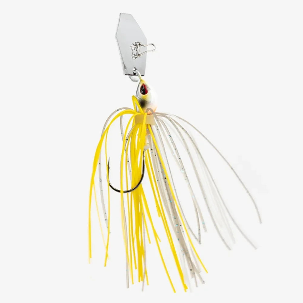 2024 Bass Pike Walleye Beard Fishing Lure Chatter 5g 7g Buzzbait Flap Walleye Spinner Bait Sea Fishing Silicone Skirt