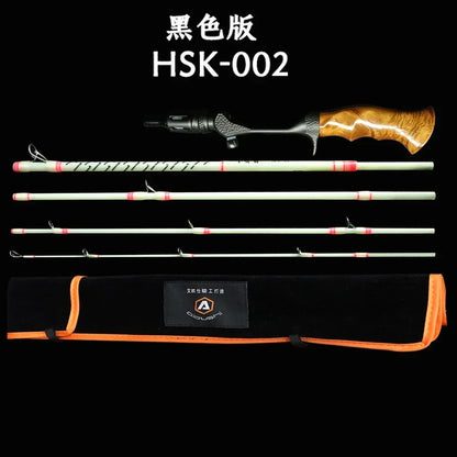 Aioushi Very short multi-section portable travel fiberglass trout rod Fuji A ring