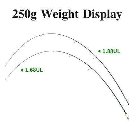TSURINOYA DELICATE Ultralight Spinning Fishing Rod 1.68m 1.88m UL Carbon Light Game Trout Rod for Stream Micro Lure Weight 1-5g