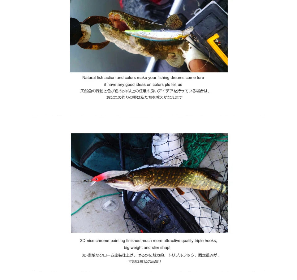 BEARKING 80mm 8.5g Professional Quality Magnet Weight Fishing Lures Minnow Crank Hot Model Artificial Bait Tackle