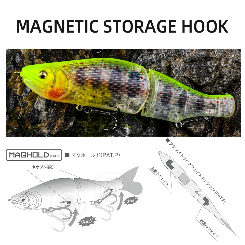 BEARKING Whaletail jointed swimbait